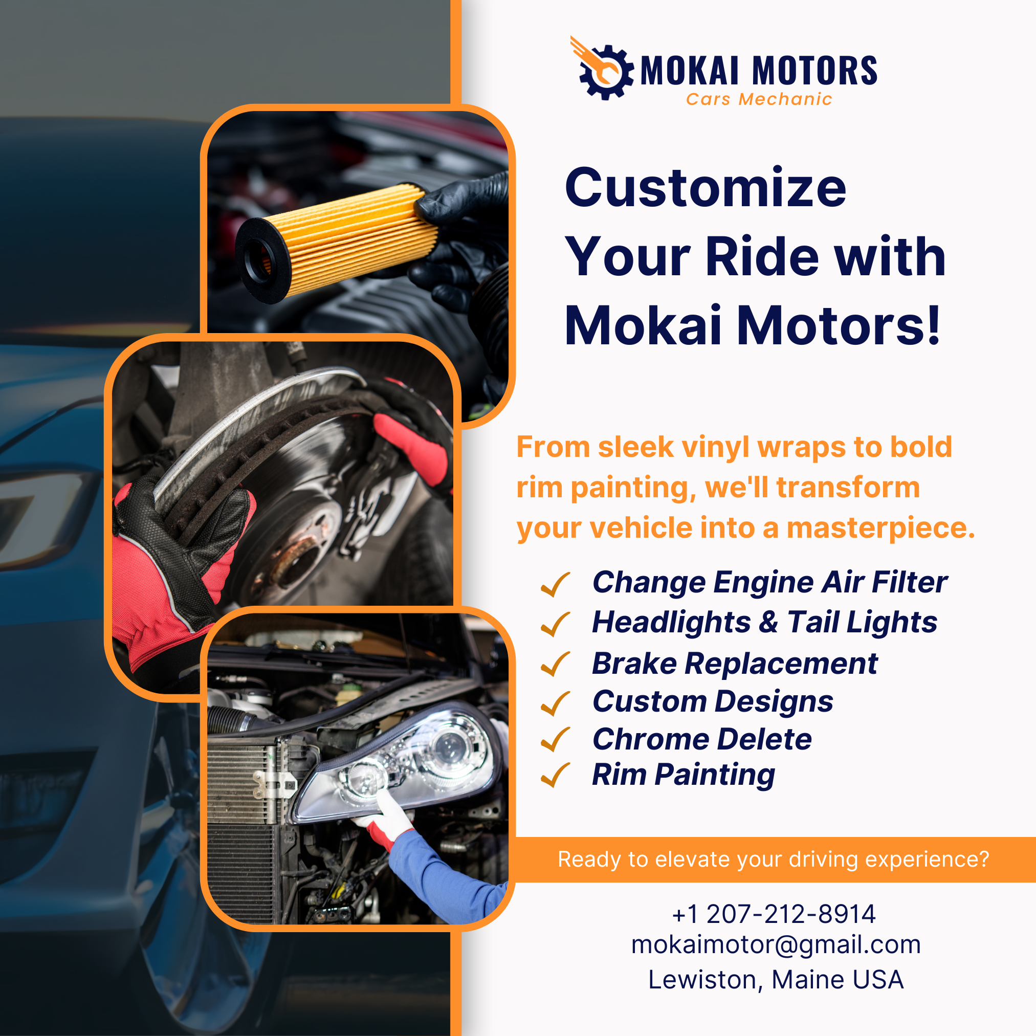 Mokai Motors — Customize Your Ride