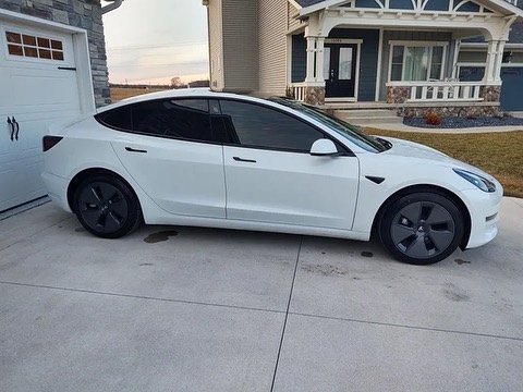 Tesla Model 3 Side Profile Tint