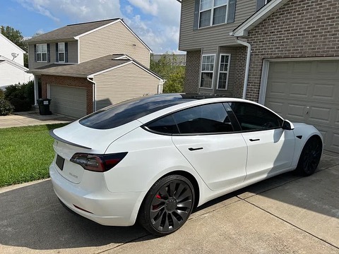 Tesla Model 3 Rear View Tint
